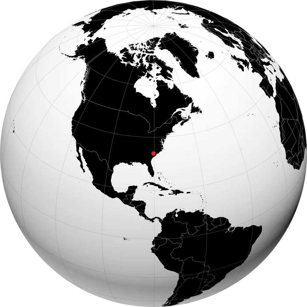 Sumter sur le globe