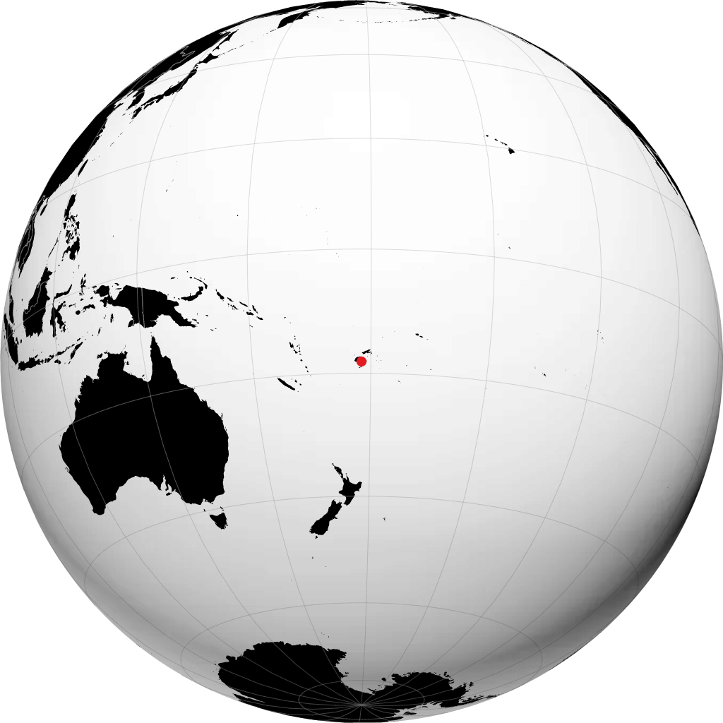 Suva sur le globe