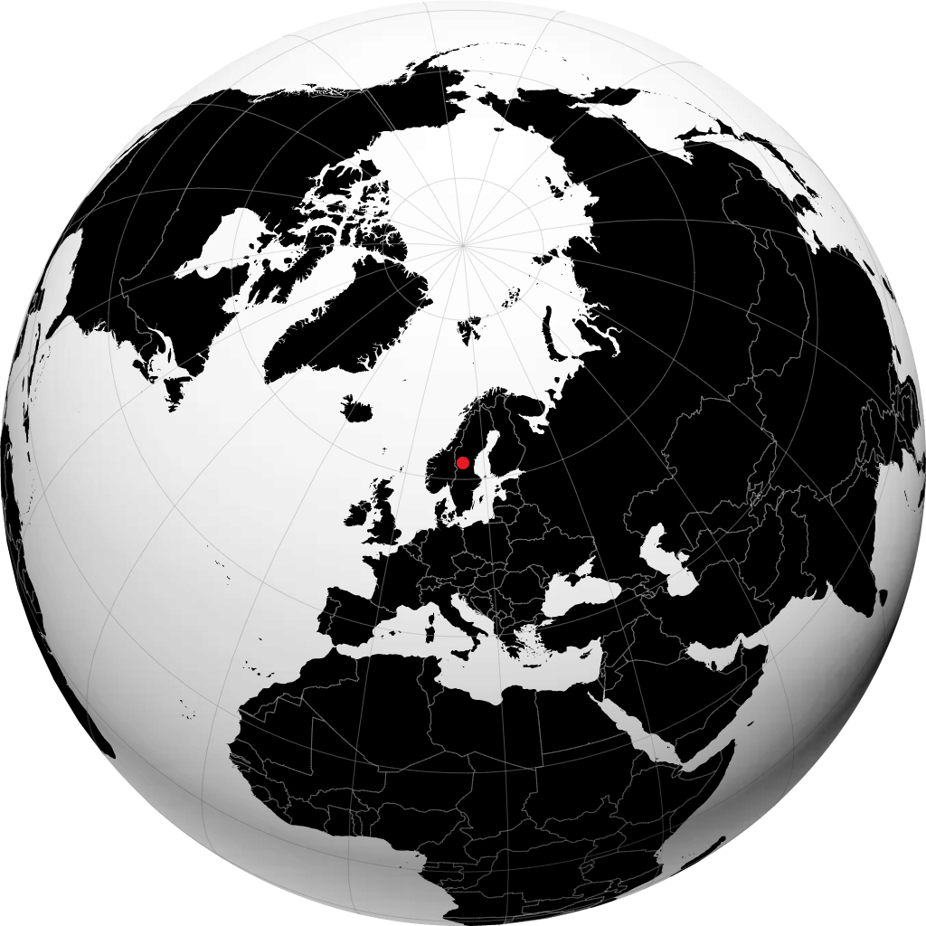 Sveg sur le globe