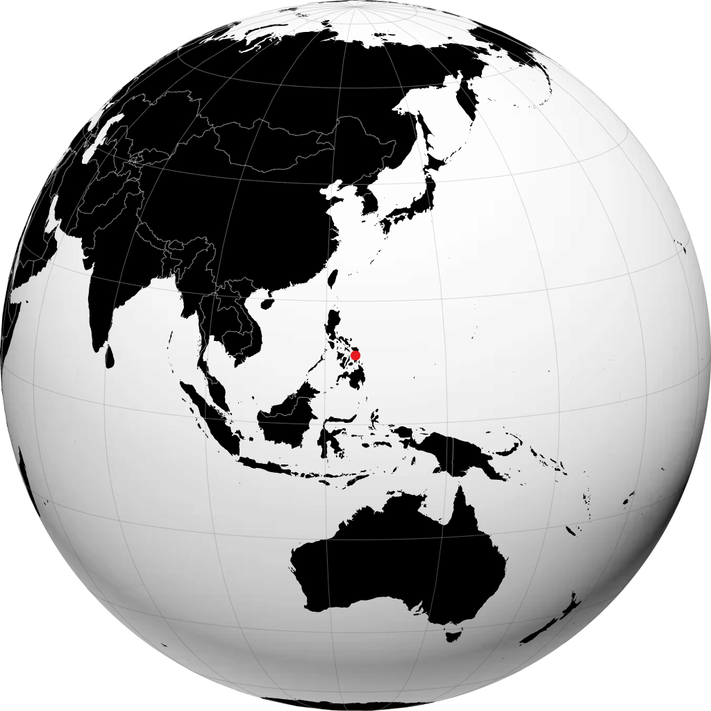 Tacloban sur le globe
