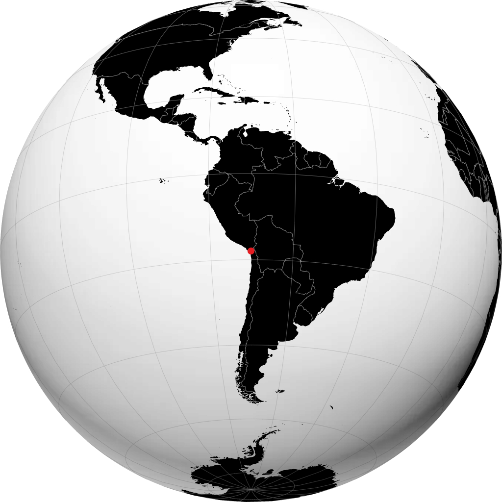 Tacna sur le globe