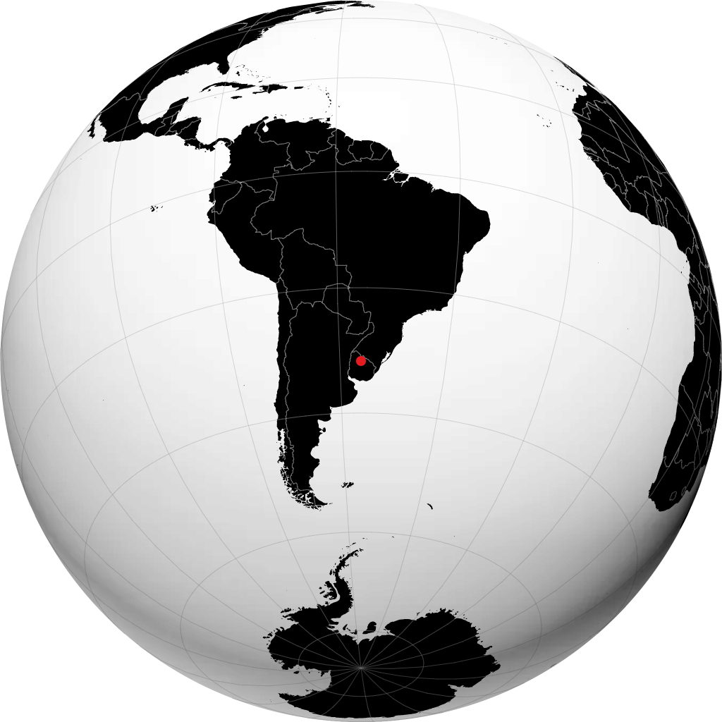 Tacuarembó sur le globe