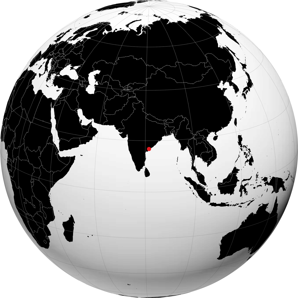 Tadepallegudem sur le globe