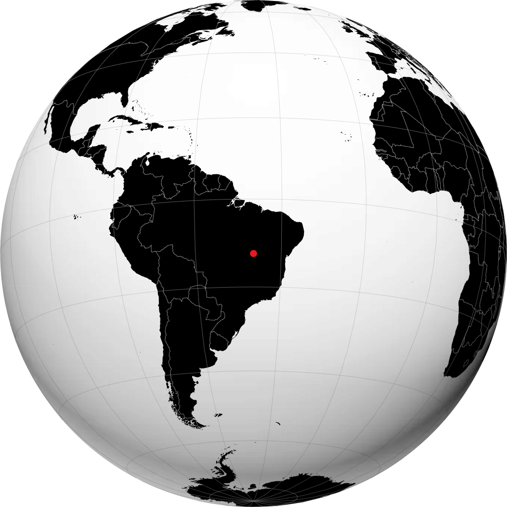 Taguatinga sur le globe