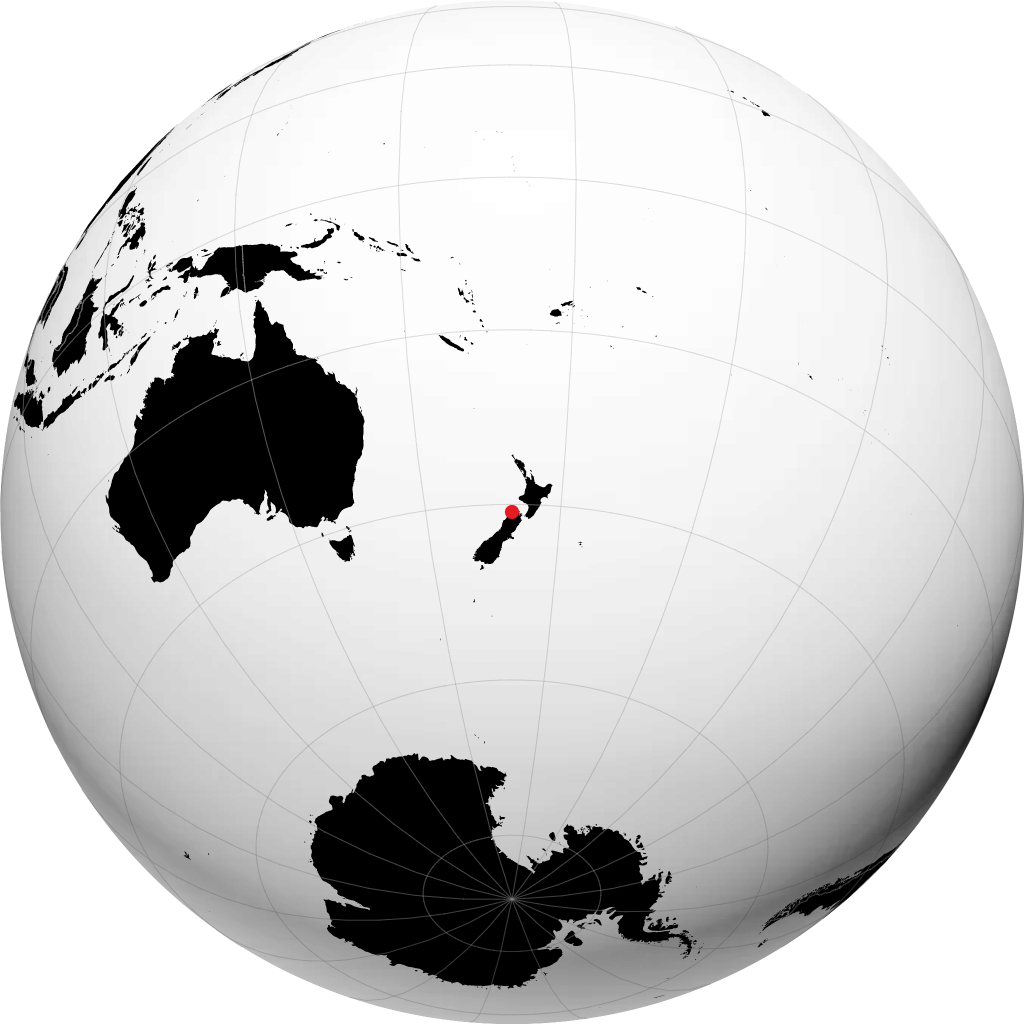 Takaka sur le globe
