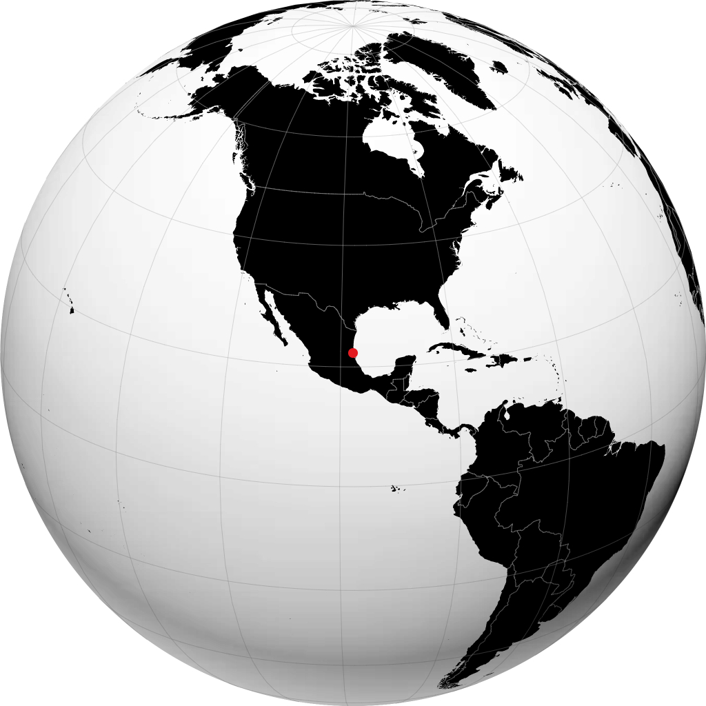 Tampico sur le globe