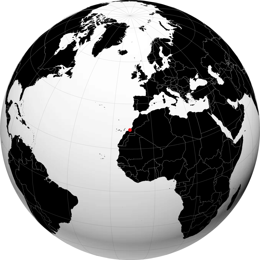 Tan-Tan sur le globe