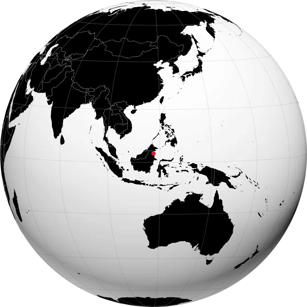 Tarakan sur le globe