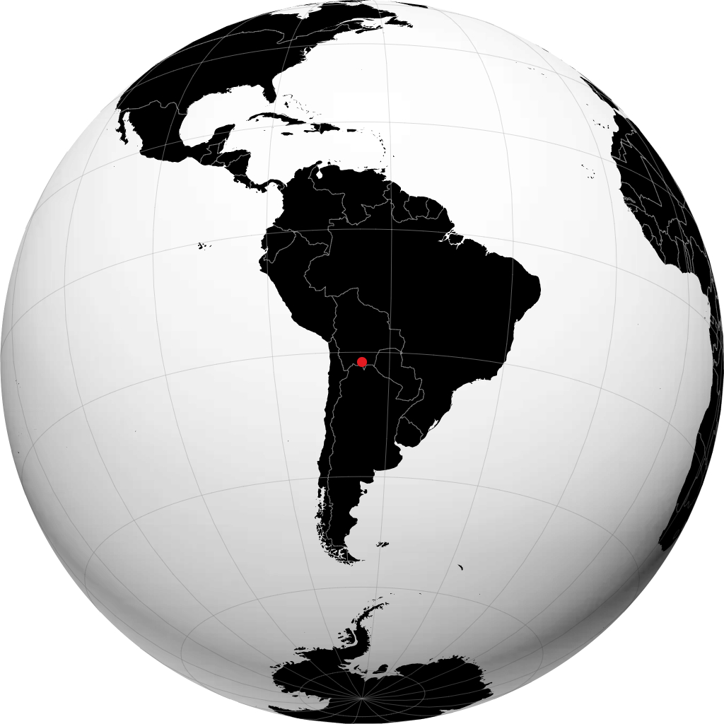 Tarija sur le globe