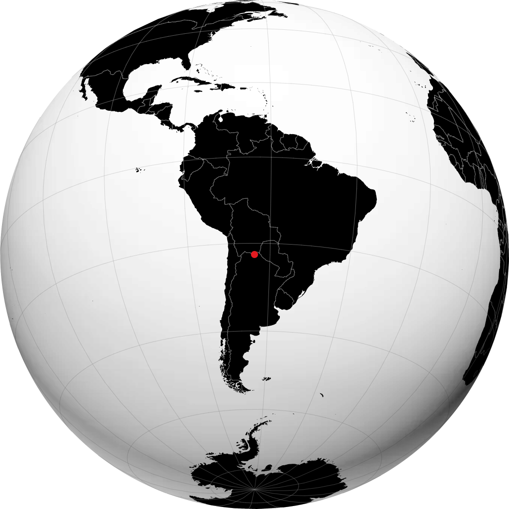 Tartagal sur le globe