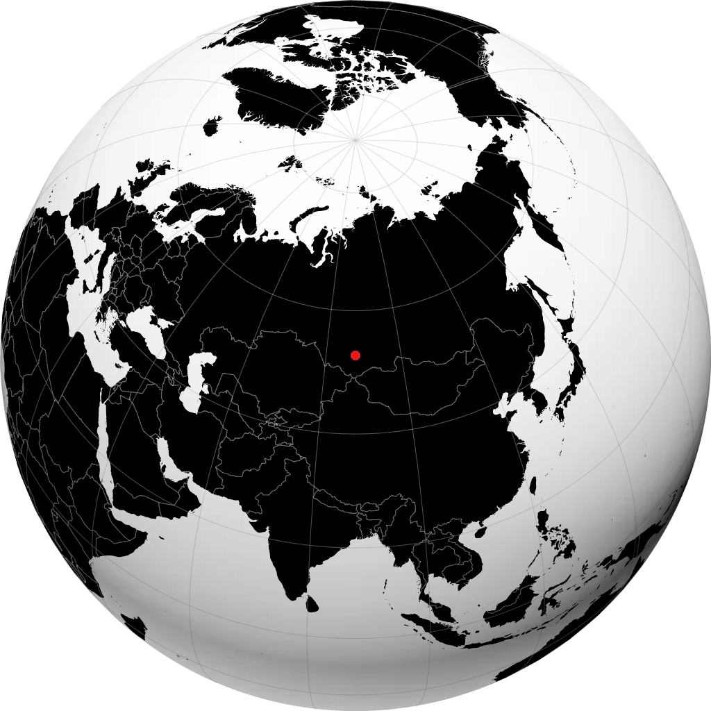 Tashtagol sur le globe