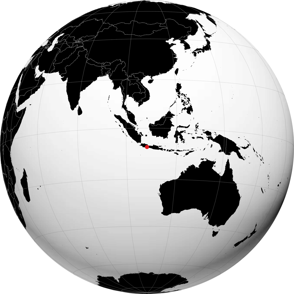 Tasikmalaya sur le globe