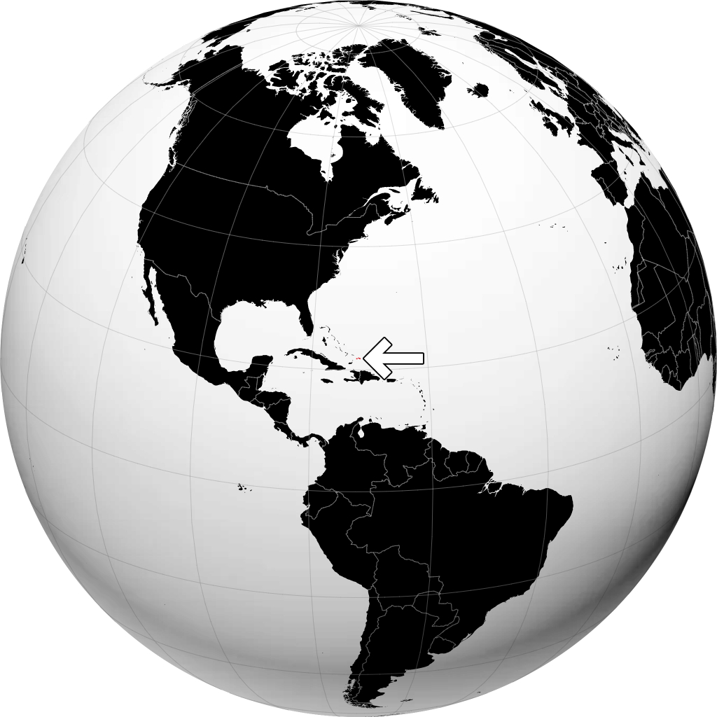 Îles Turques-et-Caïques sur le globe