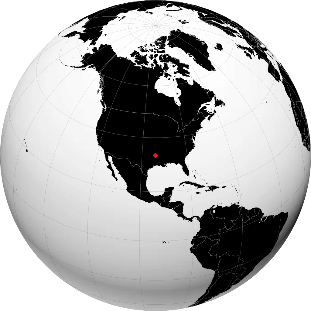 Texarkana sur le globe