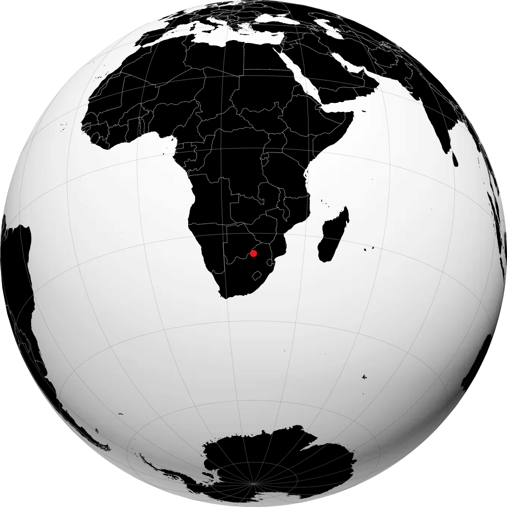 Thabazimbi sur le globe