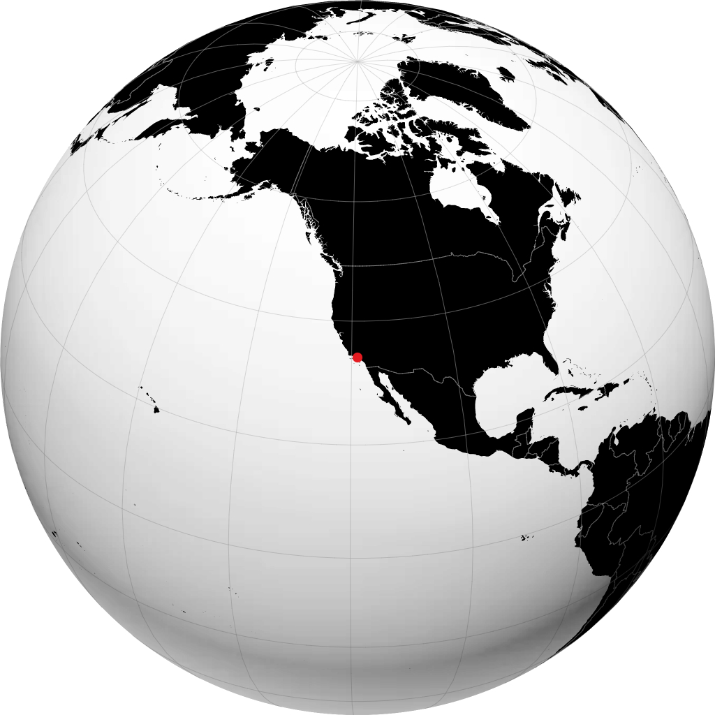 Thousand Oaks sur le globe