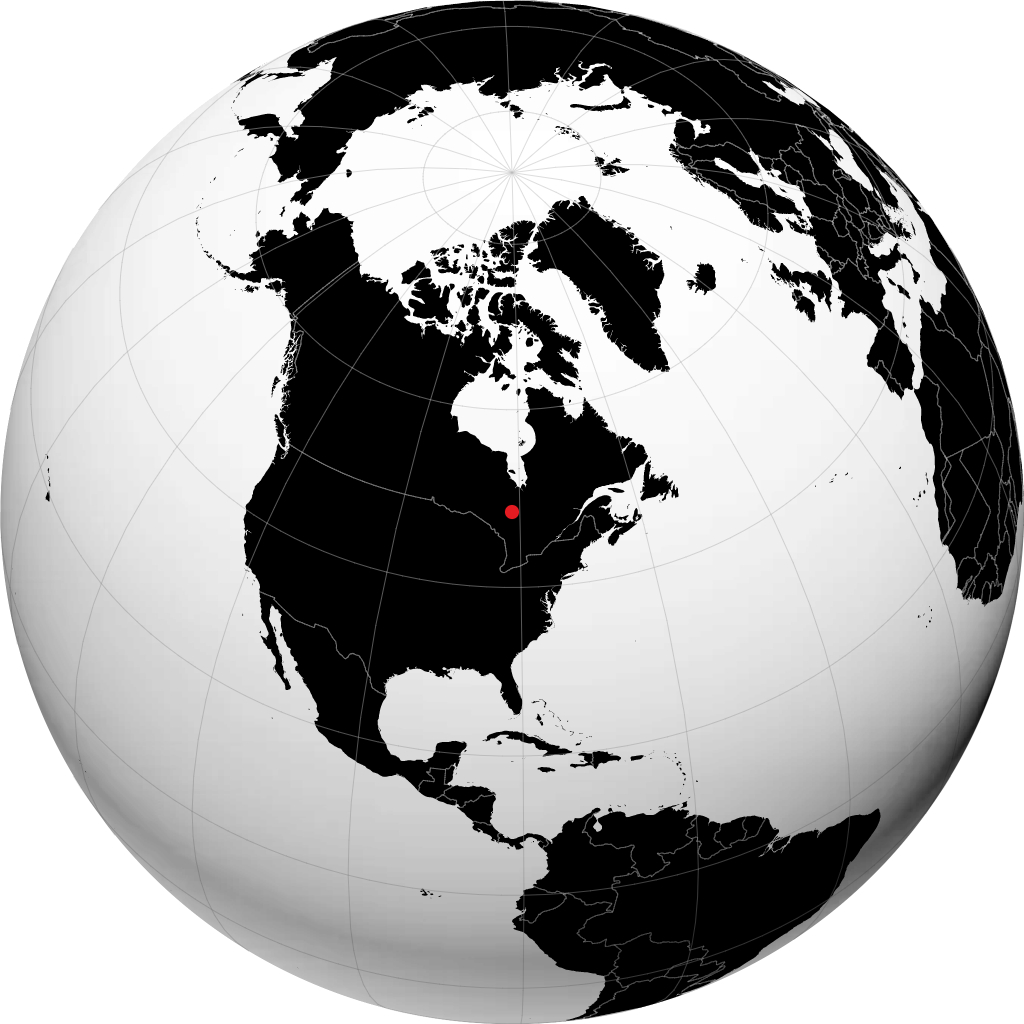 Timmins sur le globe