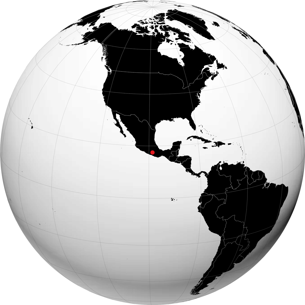 Tlapa de Comonfort sur le globe