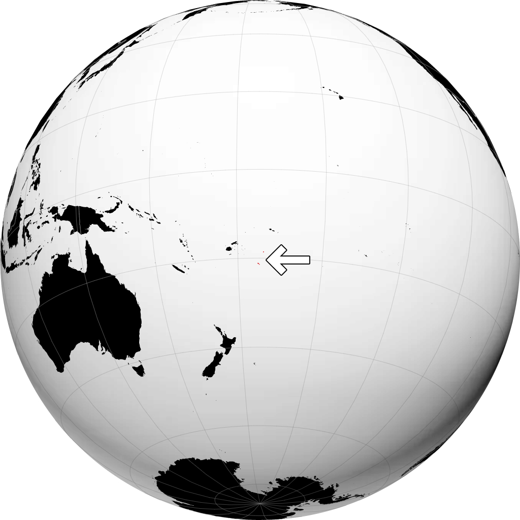 Tonga sur le globe