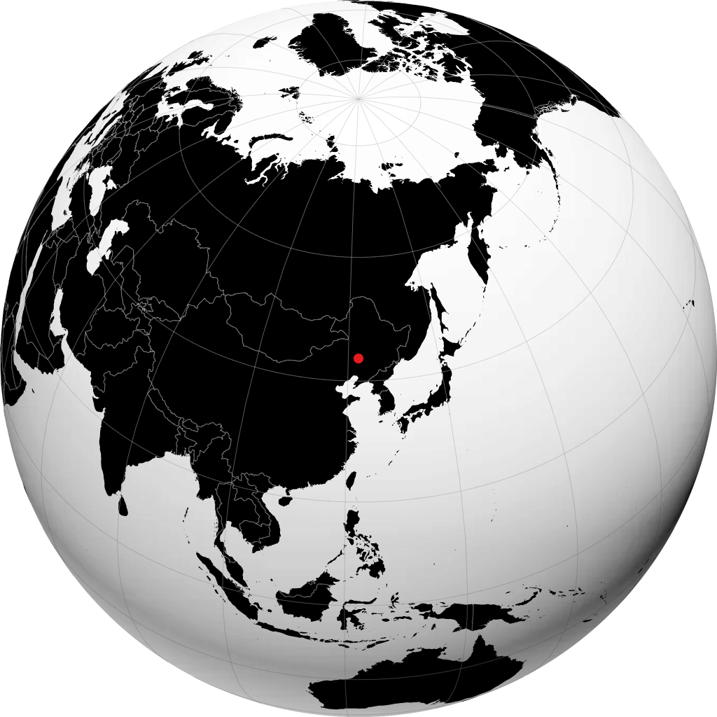 Tongliao sur le globe