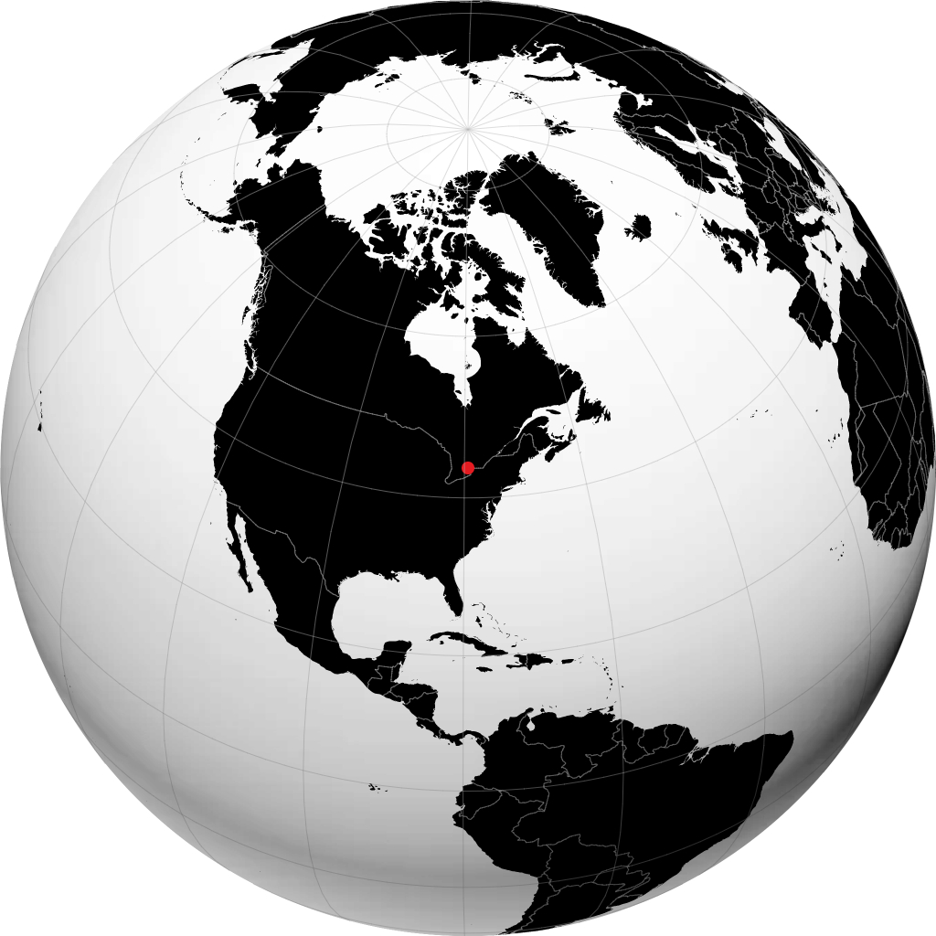 Toronto sur le globe