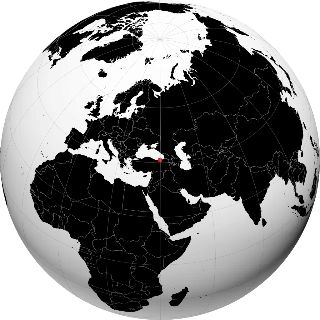 Trébizonde sur le globe