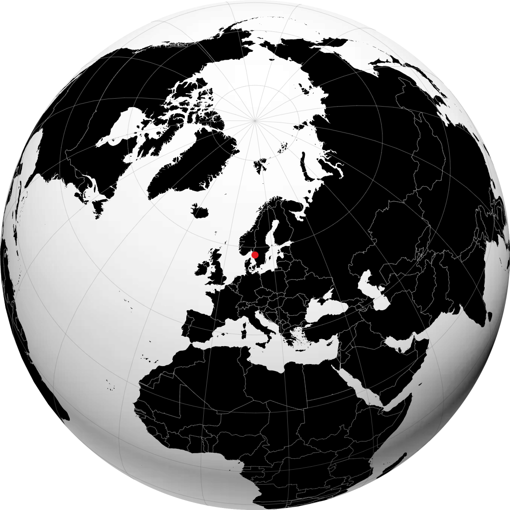 Trollhättan sur le globe