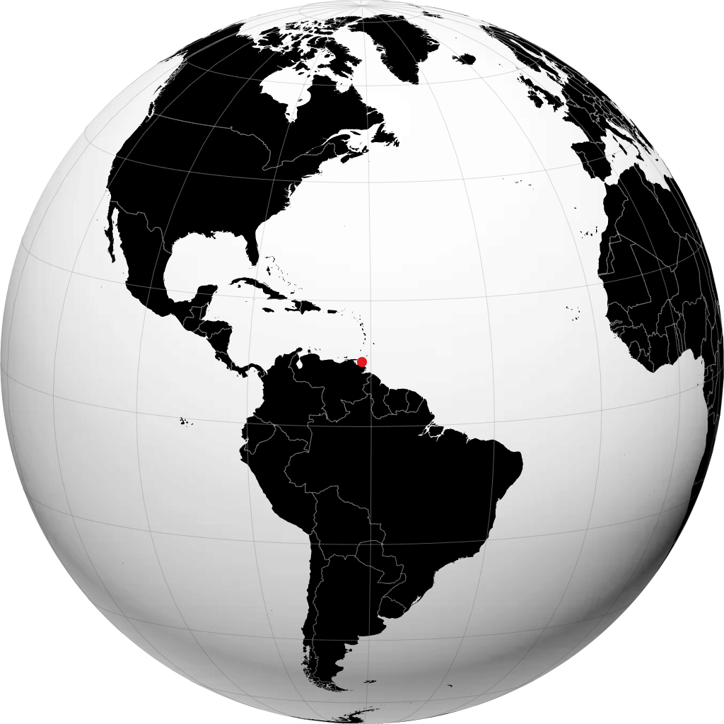 San Fernando sur le globe