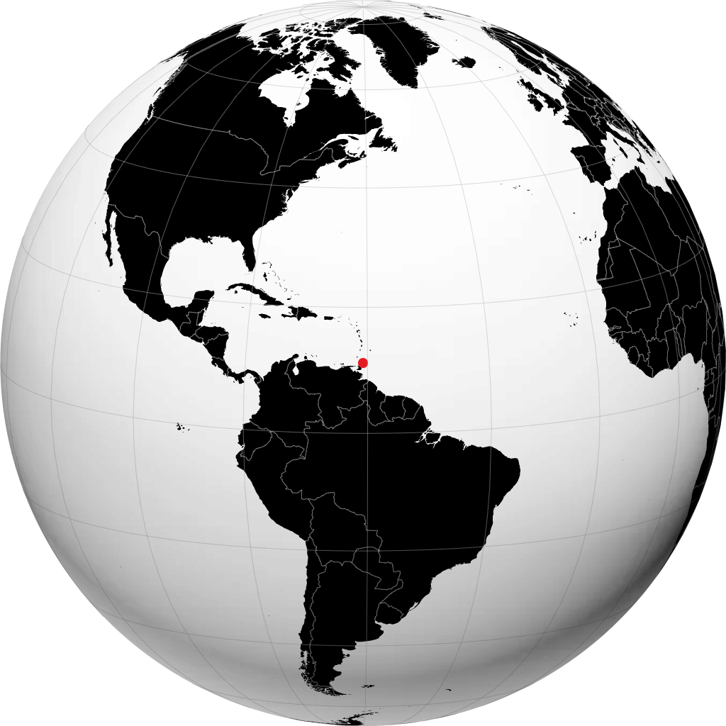 Scarborough sur le globe