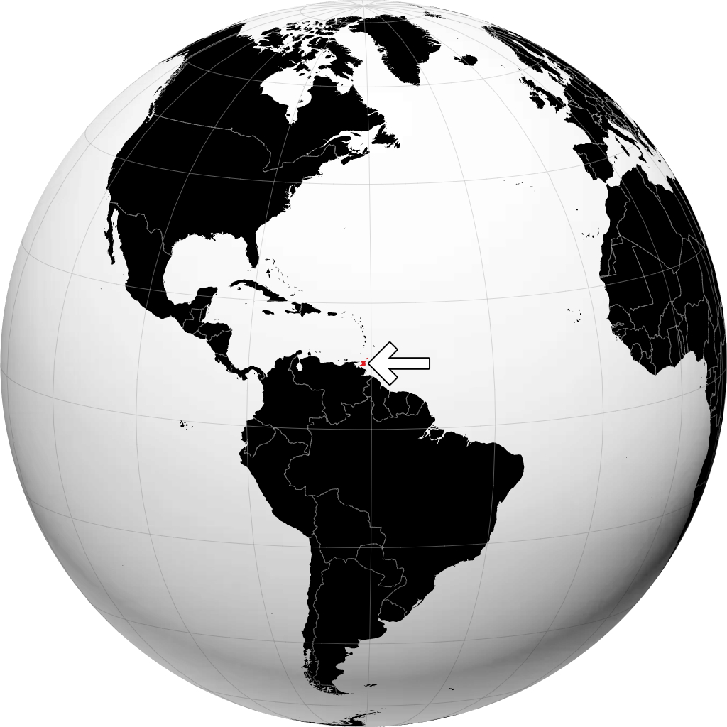 Trinité-et-Tobago sur le globe