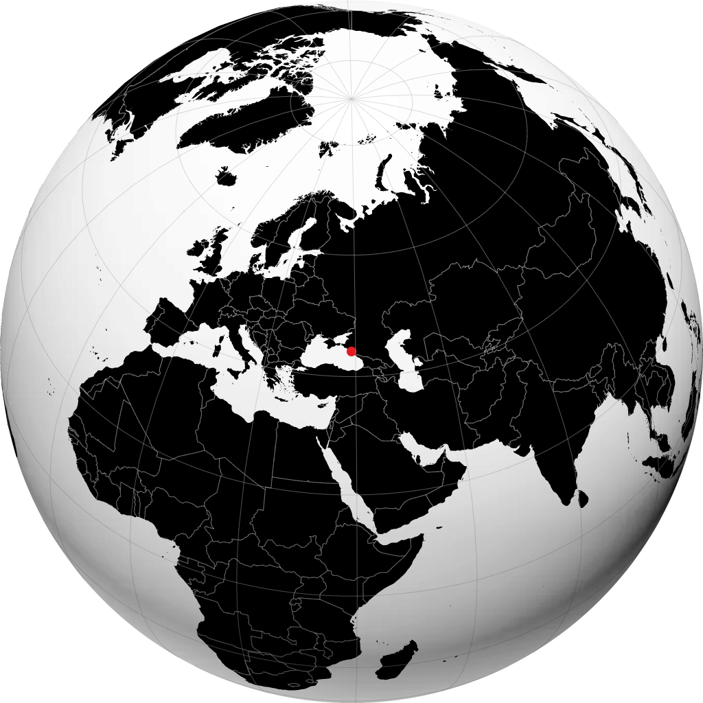 Tuapse sur le globe
