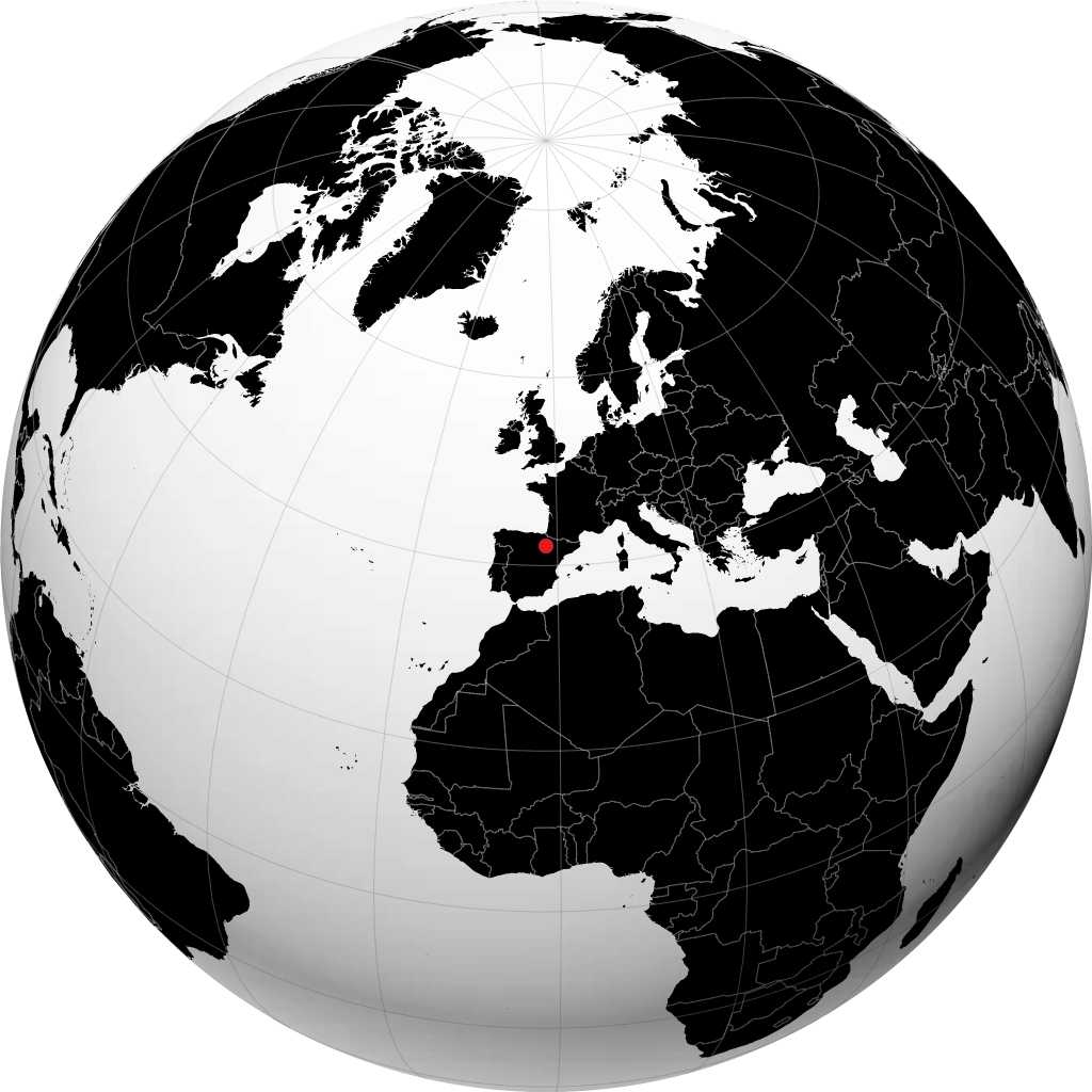 Tudela sur le globe