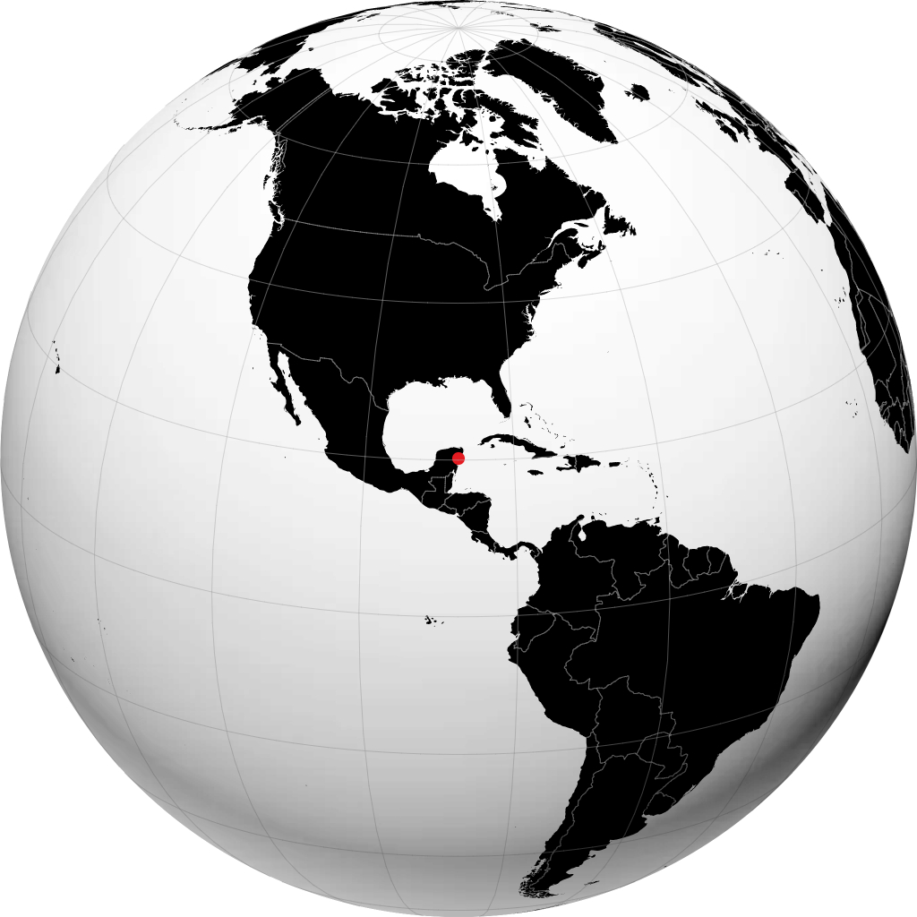 Tulum sur le globe