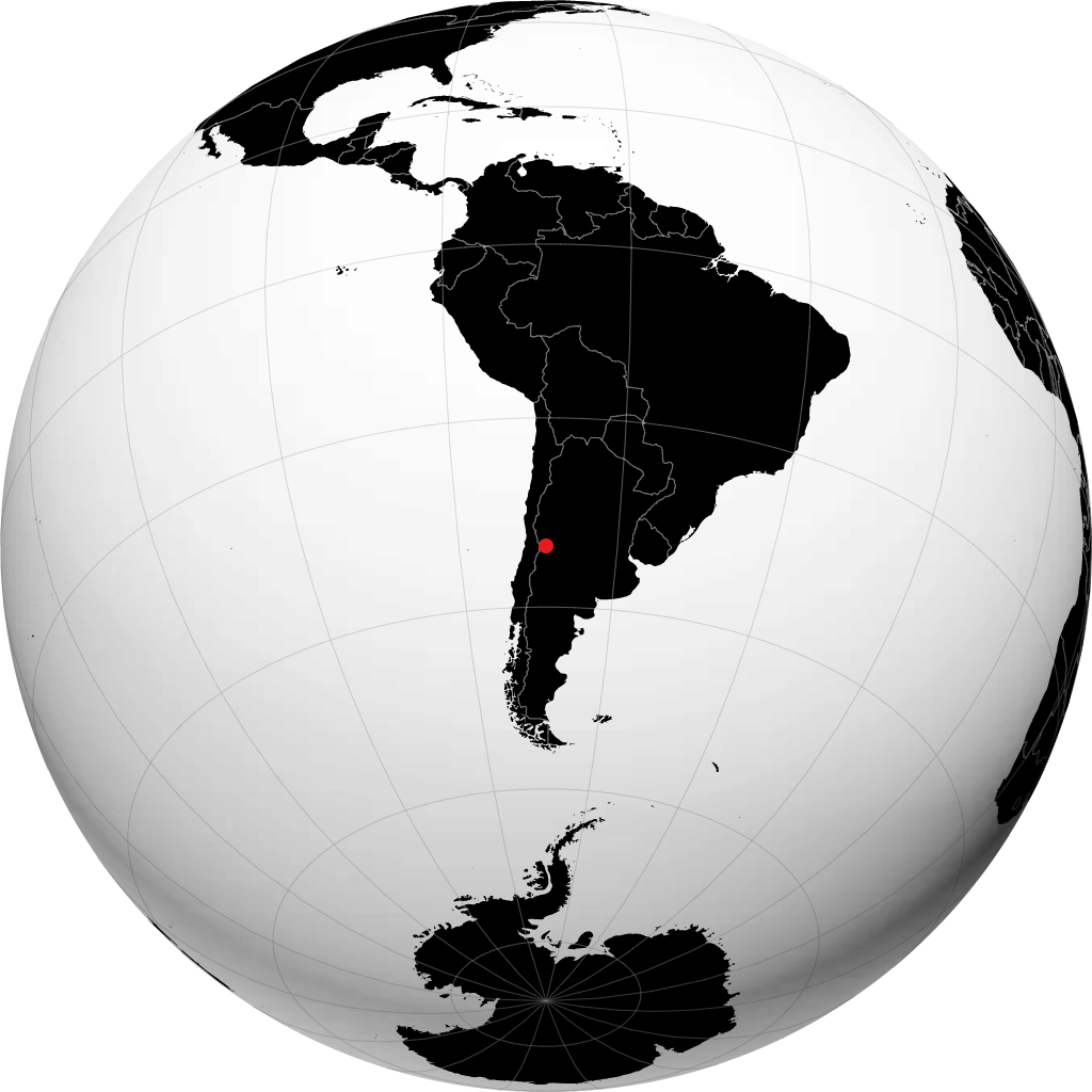 Tunuyán sur le globe