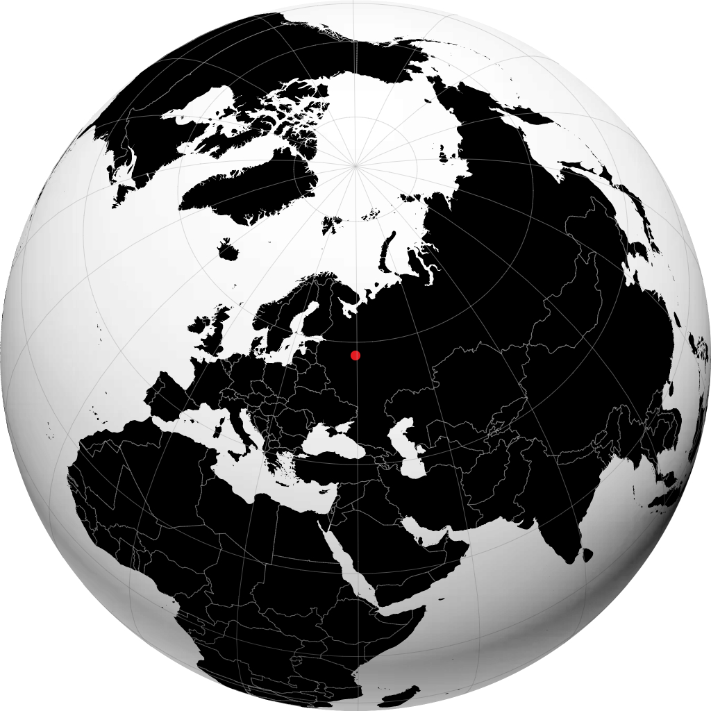 Tutayev sur le globe