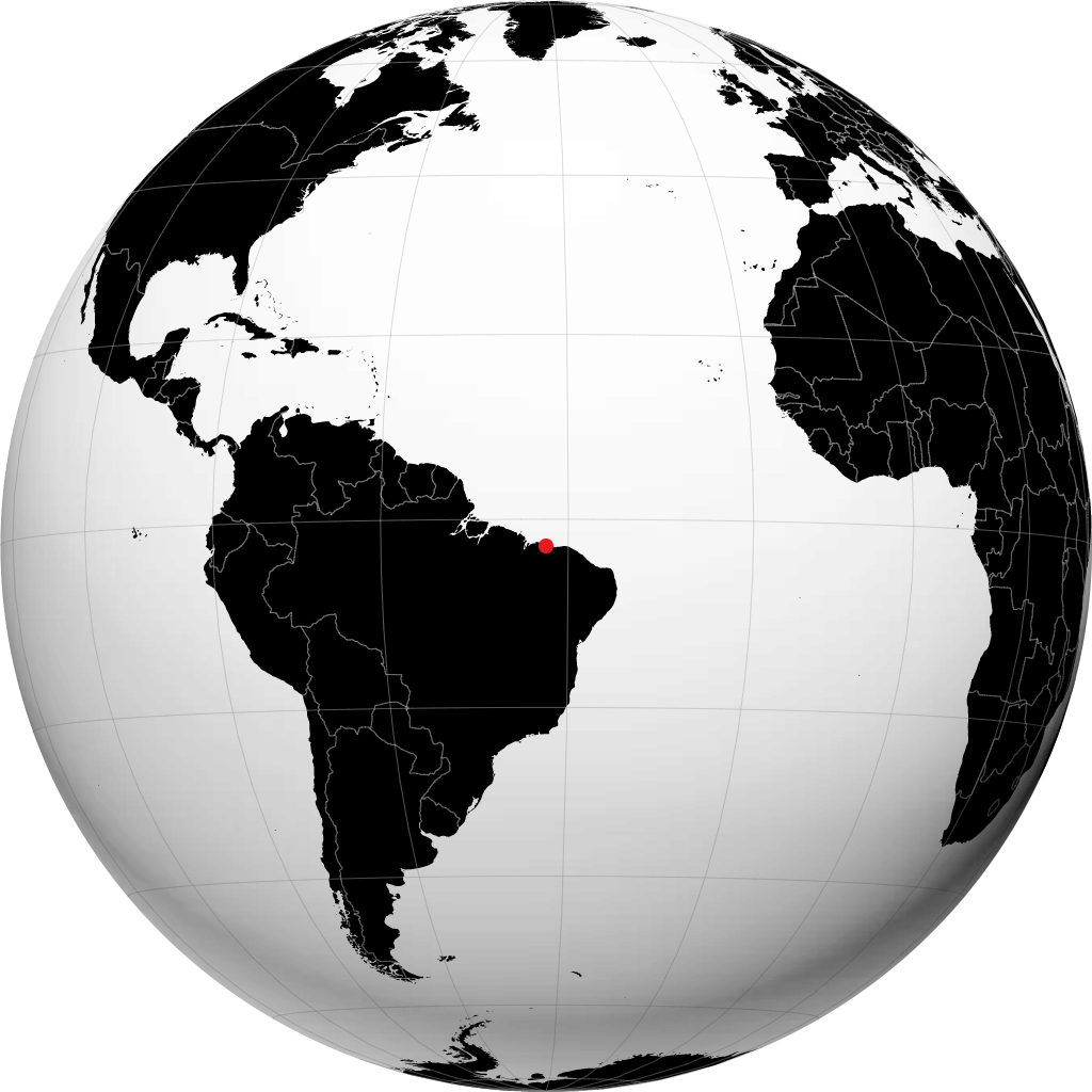 Tutoia sur le globe