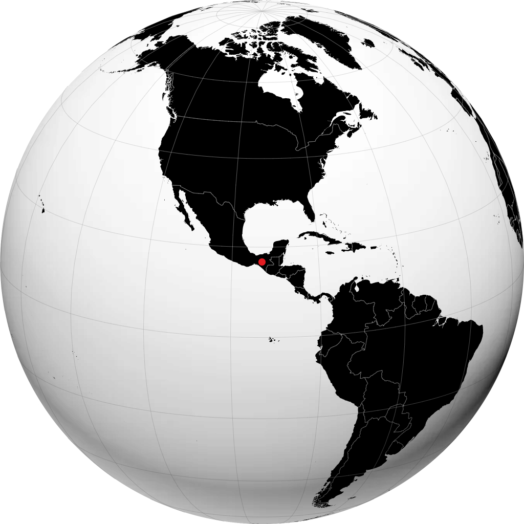 Tuxtla Gutiérrez sur le globe
