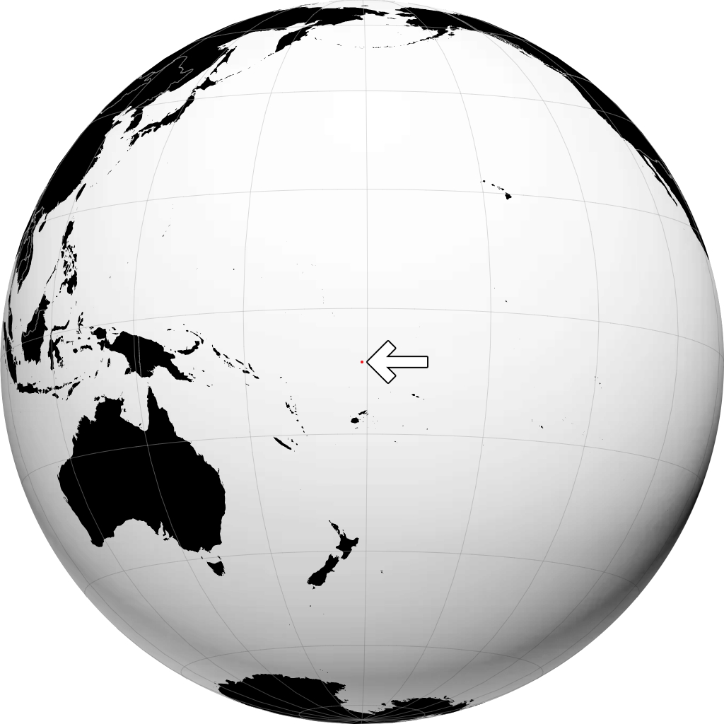 Tuvalu sur le globe