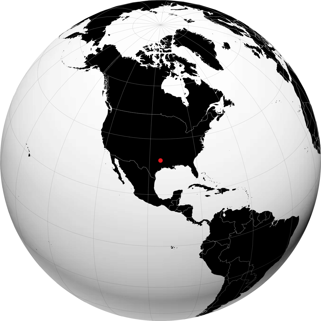 Tyler sur le globe