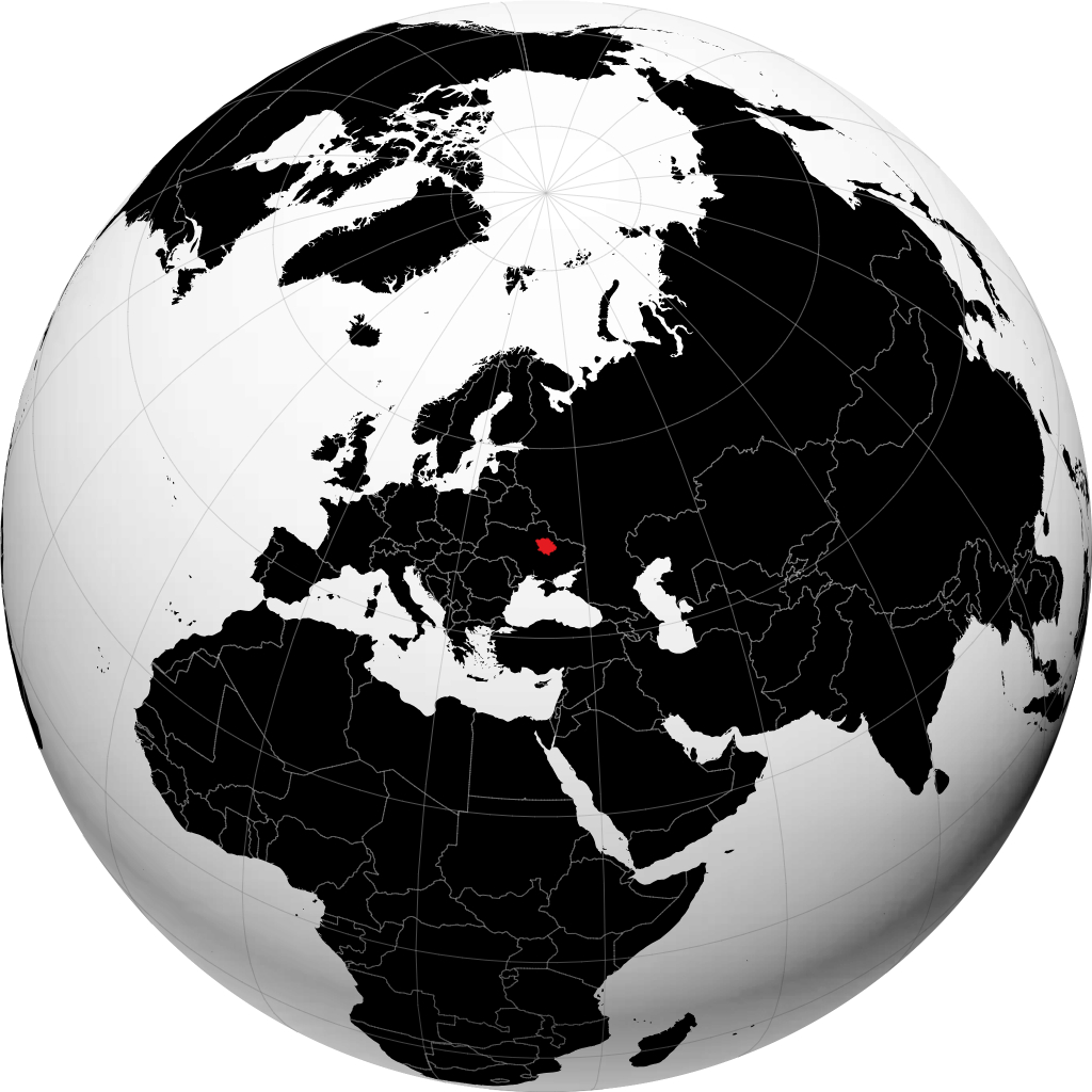 Oblast de Poltava sur le globe