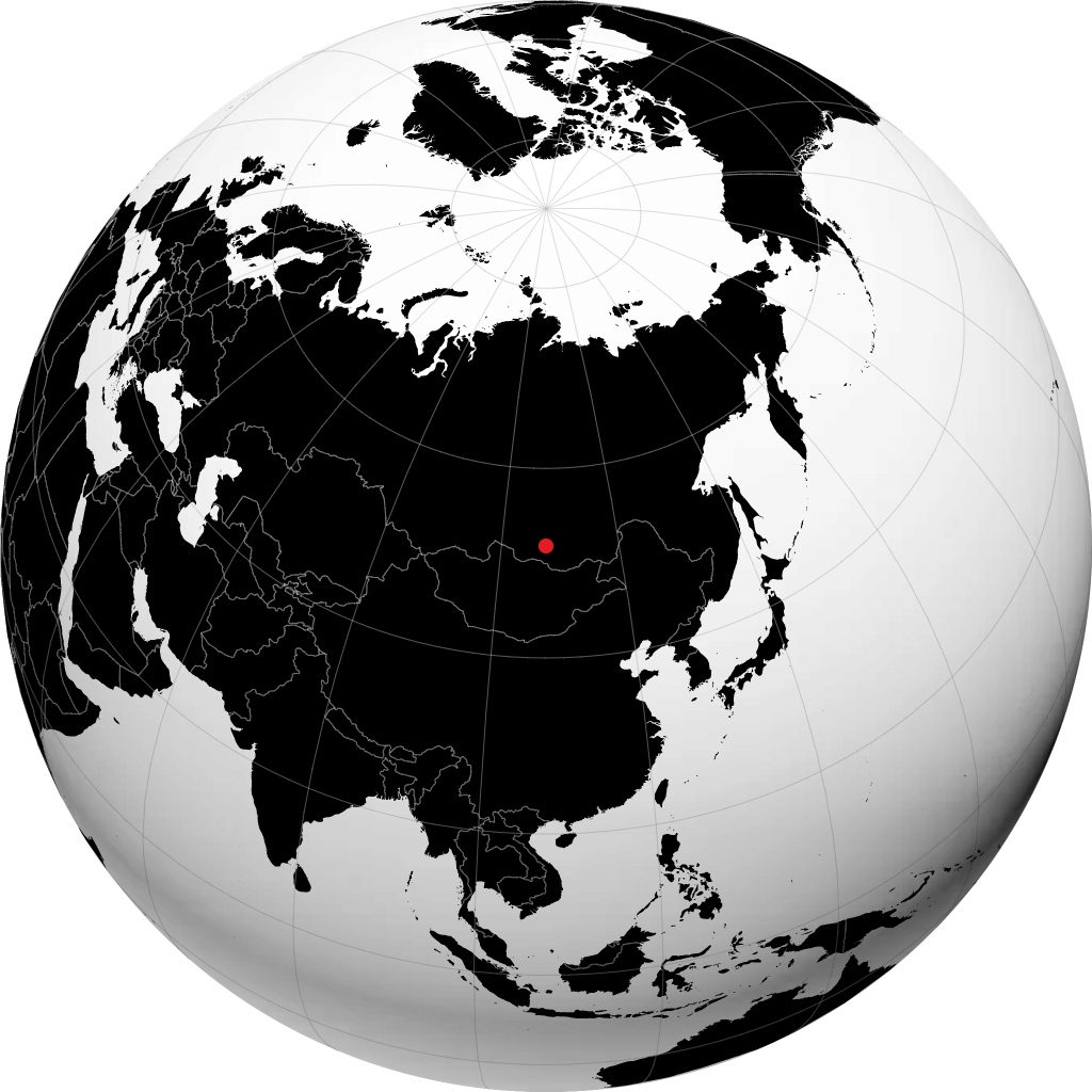 Oulan-Oudé sur le globe