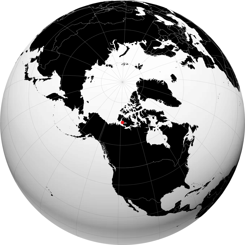 Ulukhaktok sur le globe