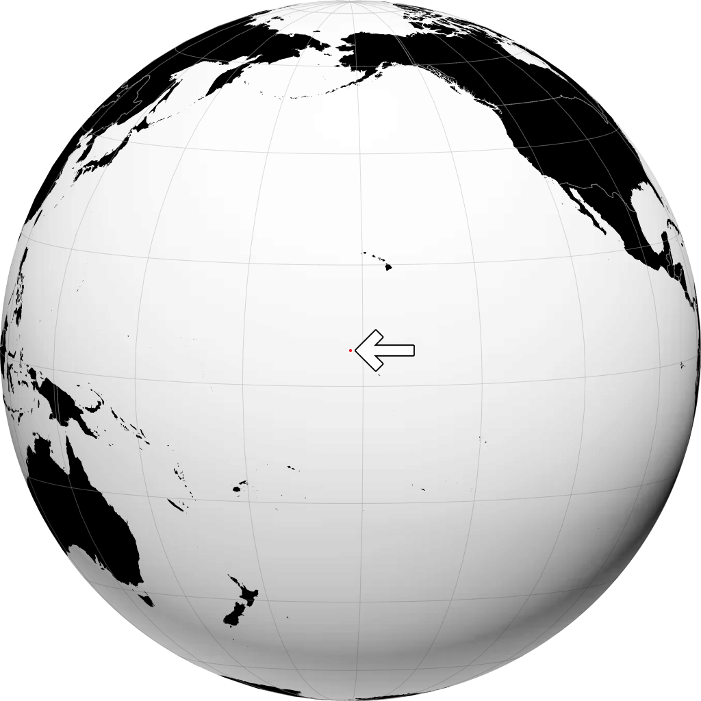 Îles mineures éloignées des États-Unis sur le globe