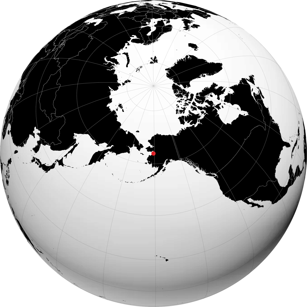 Unalakleet sur le globe