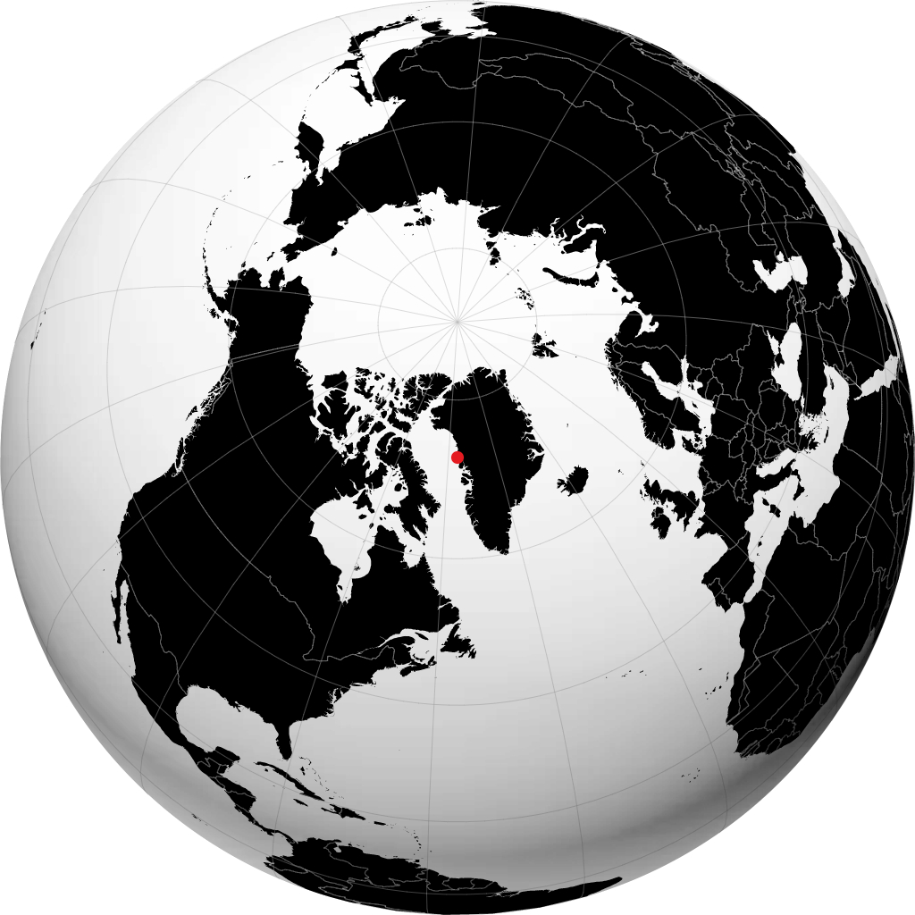 Upernavik sur le globe