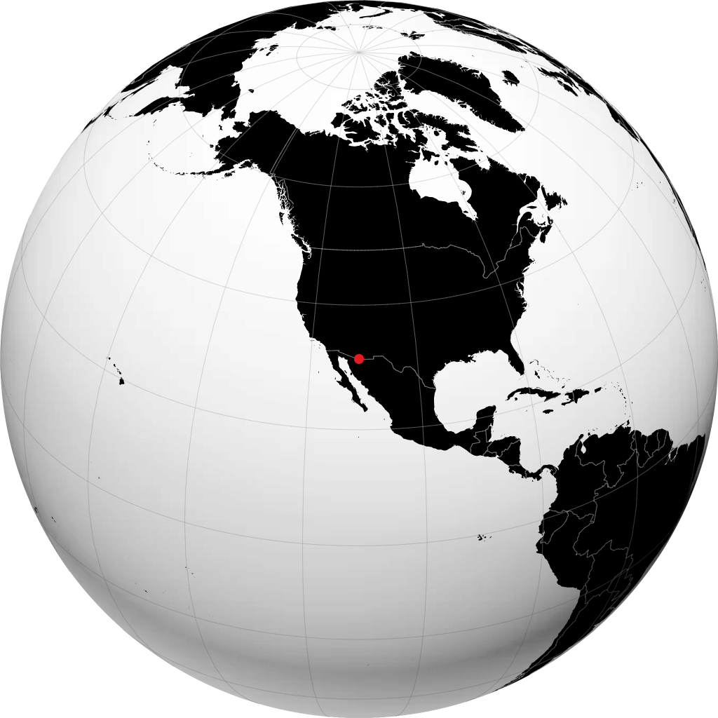 Nogales sur le globe