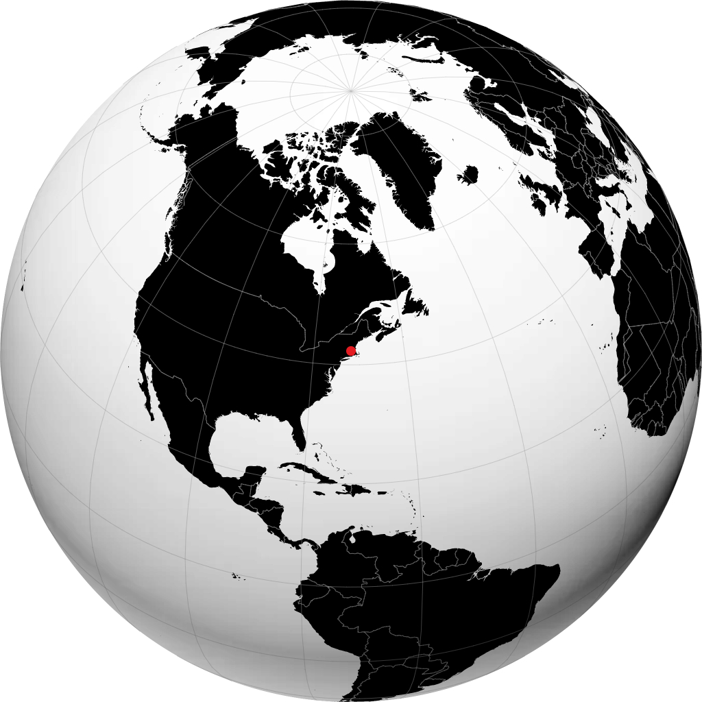 Worcester sur le globe