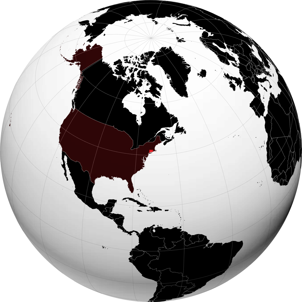 Connecticut sur le globe