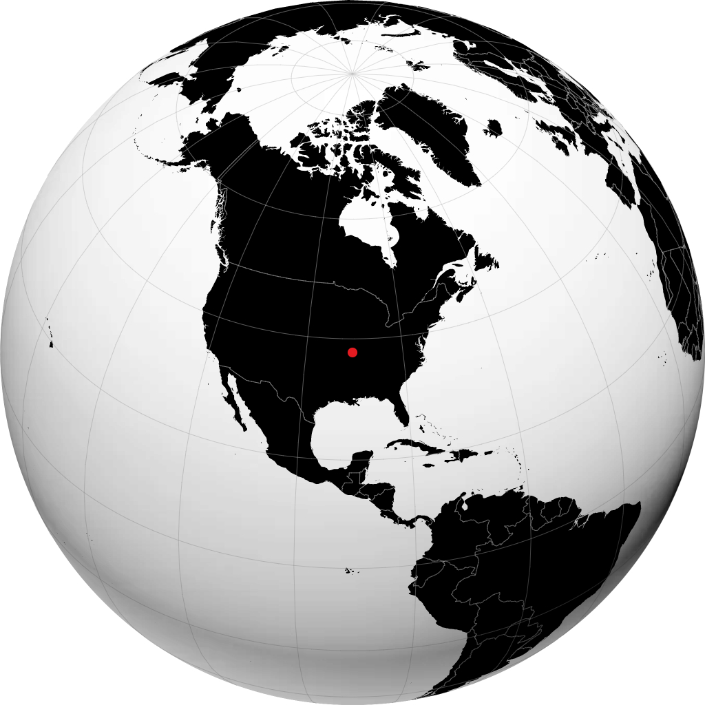 Farmington sur le globe