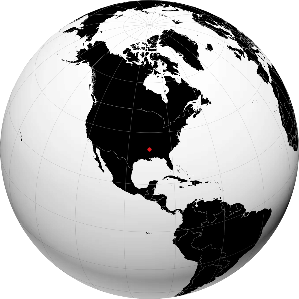 Greenwood sur le globe
